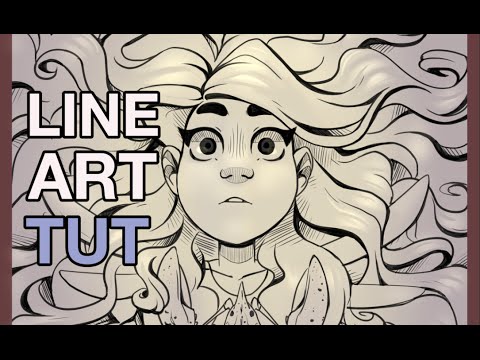 480x360 Lineart Tutorial - Line Art Painting