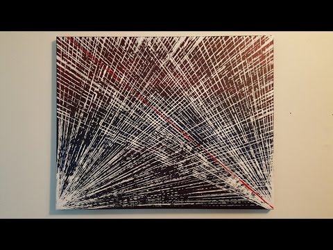 480x360 Abstract Painting Art Demo - Line Art Painting