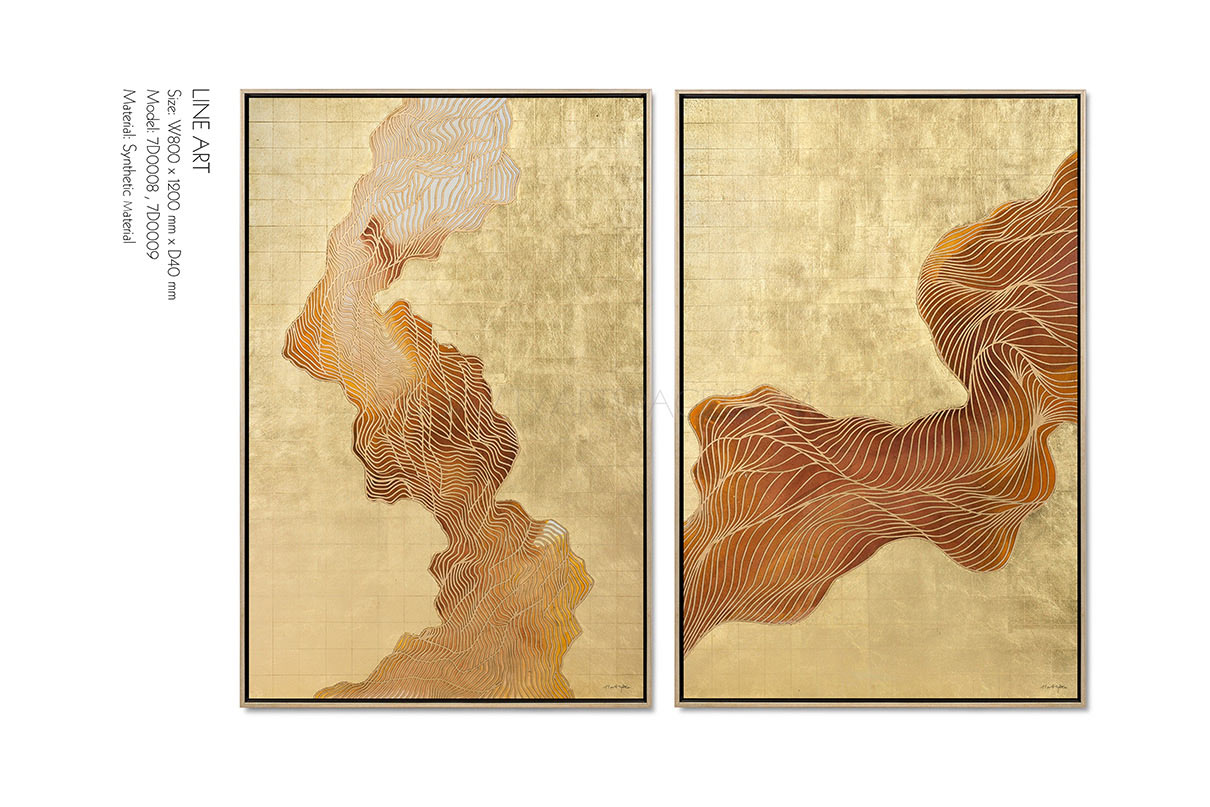 1210x807 Oil Painting Artwork Line Art 3 Tian Yu Art Space - Line Art Painting