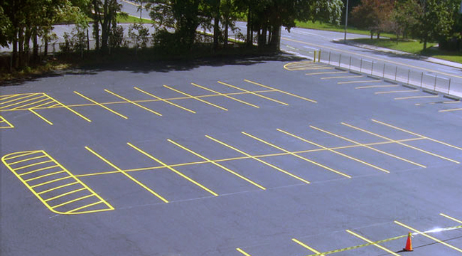 650x360 Line Striping Services - Line Painting