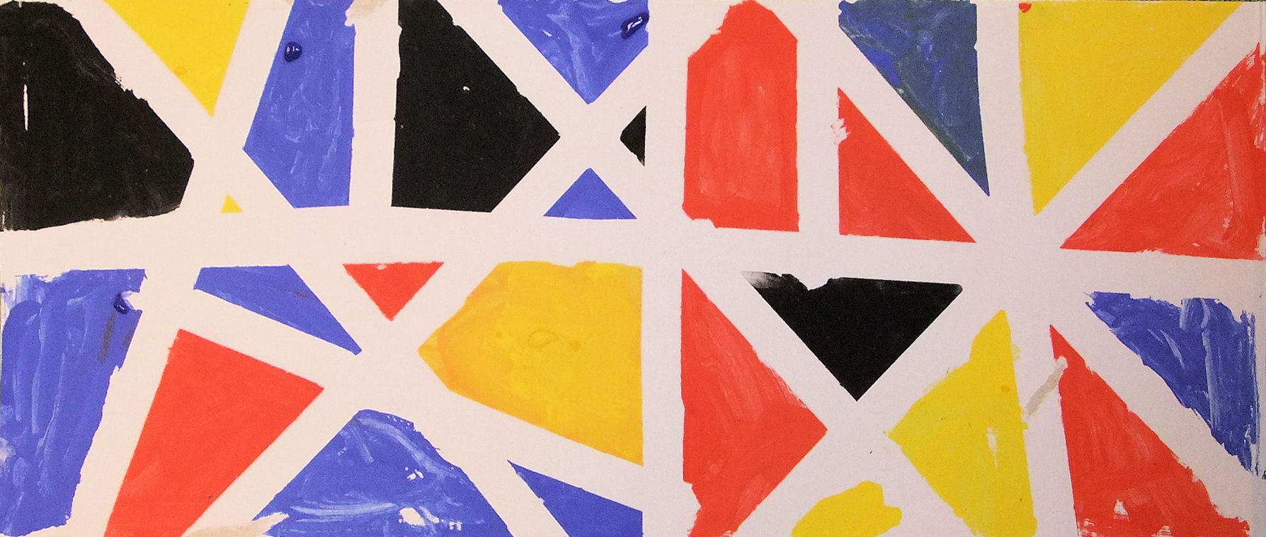 1788x759 Masked Lines Abstract Painting (July 2012) Hannah's Art Club - Line Painting