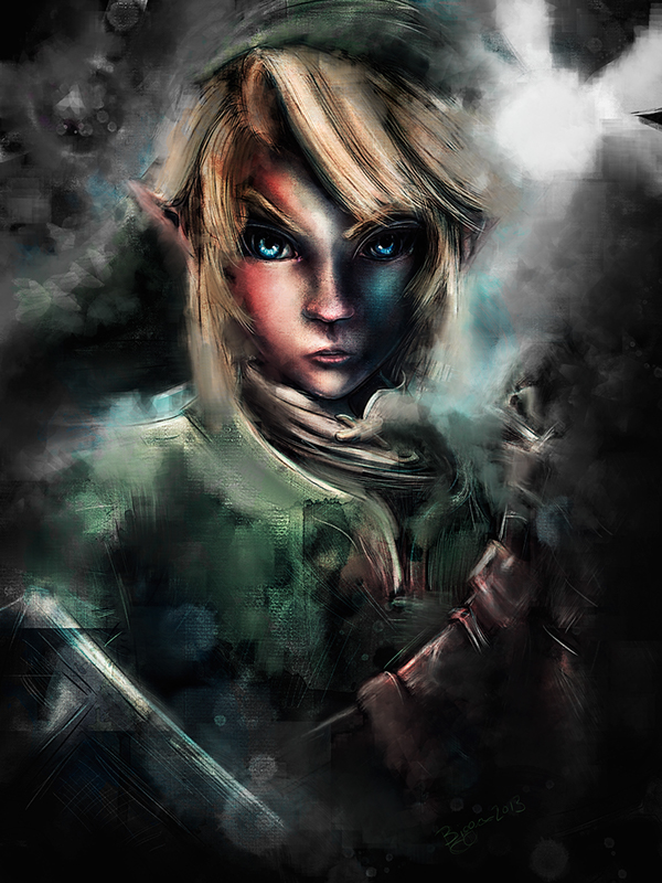 600x800 Legend Of Zelda Epic Link Painting On Behance - Link Painting