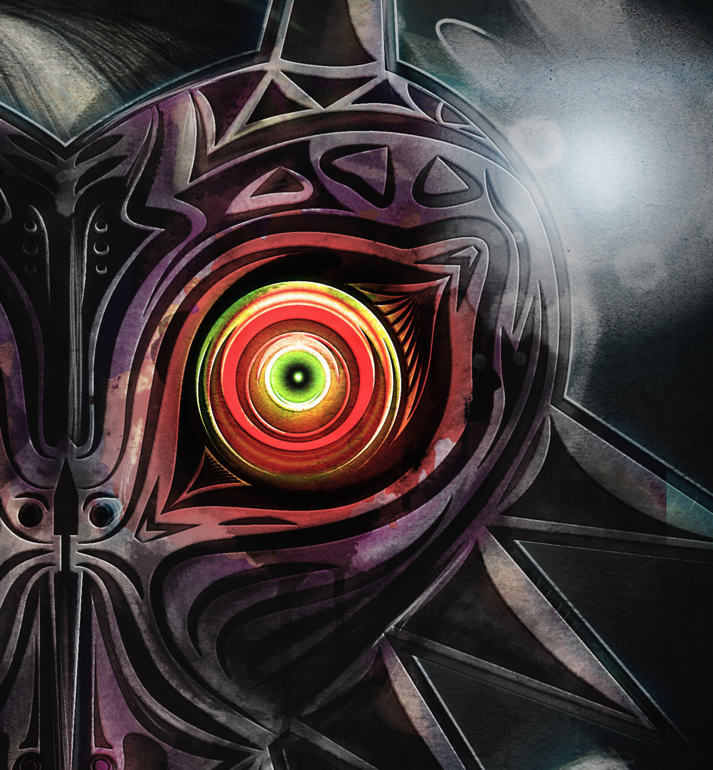 1389x1500 Legend Of Zelda Majora's Mask Link Painting - Link Painting