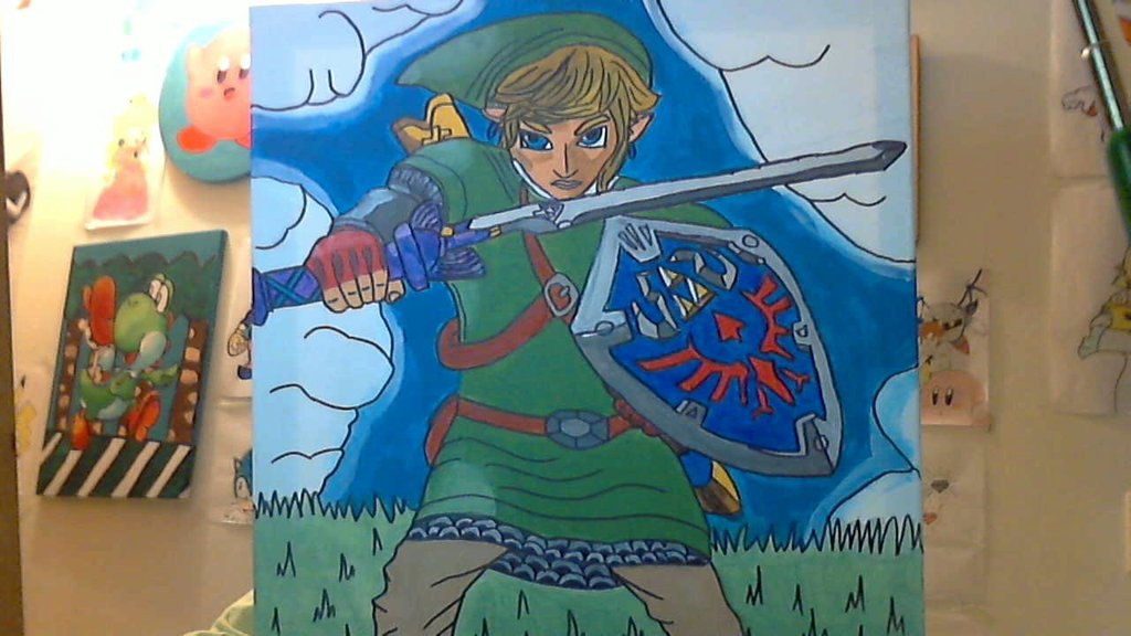 1024x576 Skyward Sword Link Painting By Chaoslink1 - Link Painting
