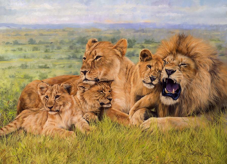 900x648 Lioness Paintings Fine Art America - Lion And Lioness Painting