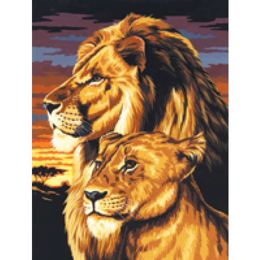512x512 Royal Langnickel - Lion And Lioness Painting