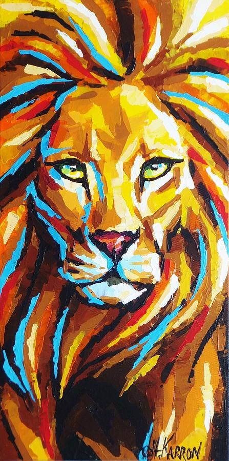 447x900 Art - Lion Art Painting