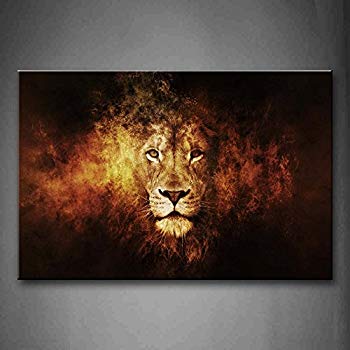 350x350 Firstwallart Lion Head Portrait Wall Art Painting - Lion Canvas Painting