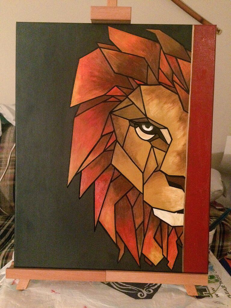 768x1024 Lion Canvas Painting Painting Lions, Canvases - Lion Canvas Painting
