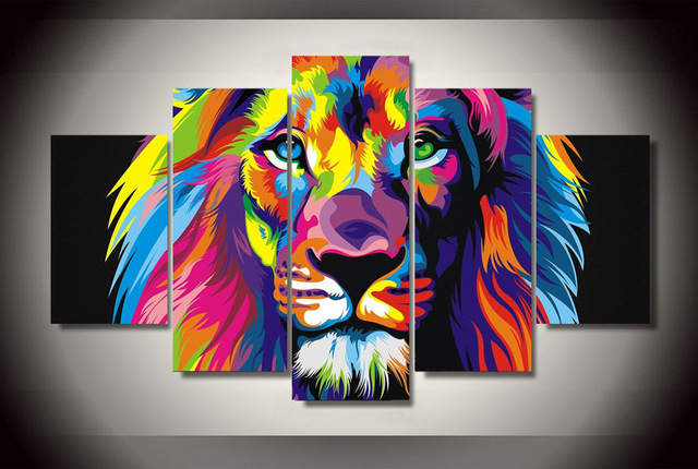 Lion Canvas Painting at PaintingValley.com | Explore collection of Lion ...