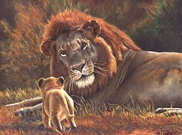 Lion Cub Painting
