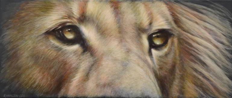 770x327 Saatchi Art Lion - Lion Eyes Painting