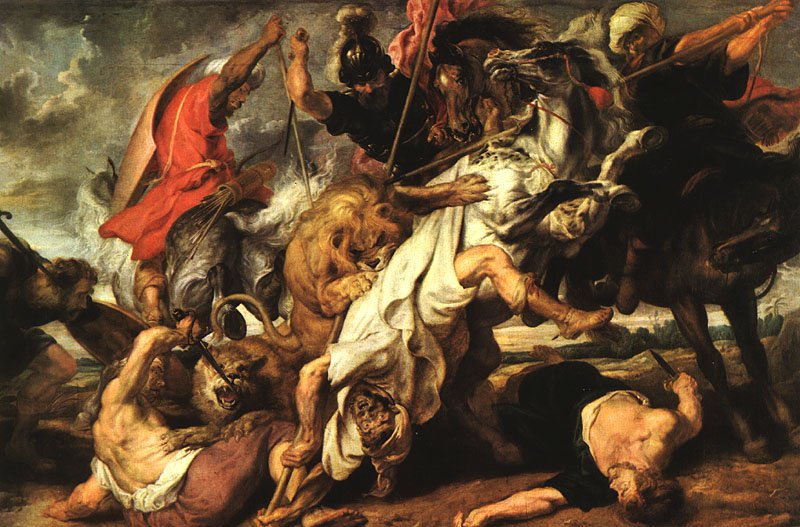 800x527 Lion Hunt 1616 Painting Peter Paul Rubens Oil Paintings - Lion Hunt Painting