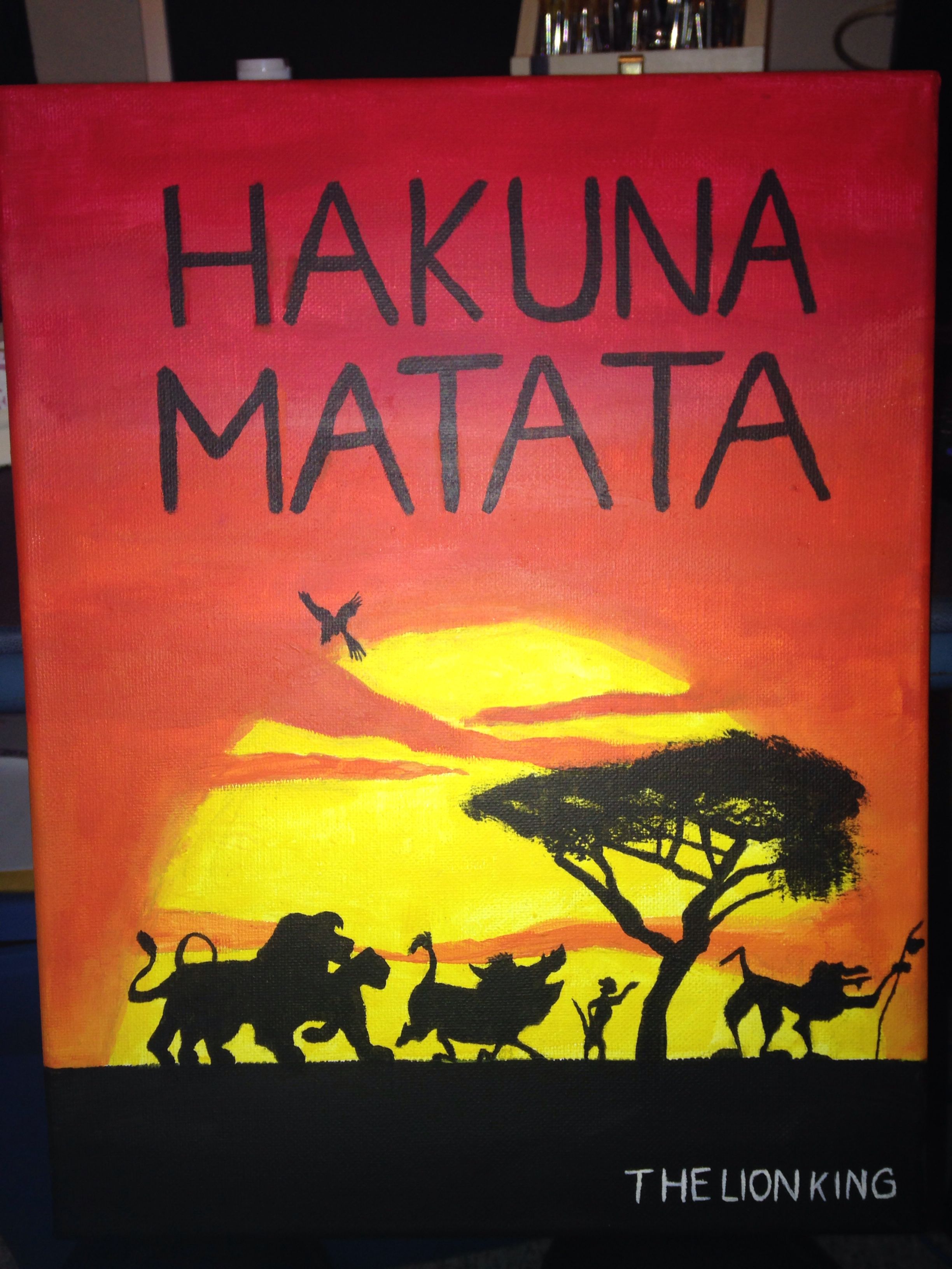 2448x3264 For Elizabeth! The Lion King Hakuna Matata Canvas Painting - Lion King Canvas Painting