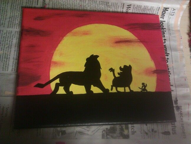 648x488 Lion King Canvas Things I'Ve Made - Lion King Canvas Painting