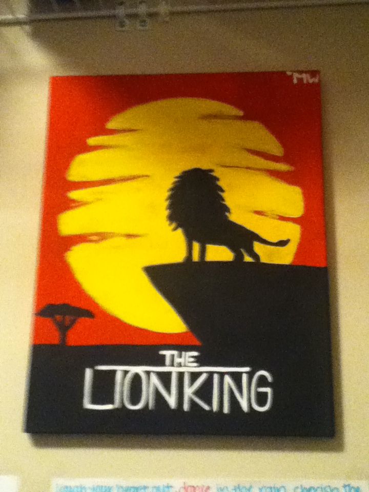 720x960 Lion King Painting I Made! Greek , Lion King Painting - Lion King Canvas Painting