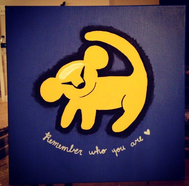 640x631 Lion King Canvas - Lion King Canvas Painting