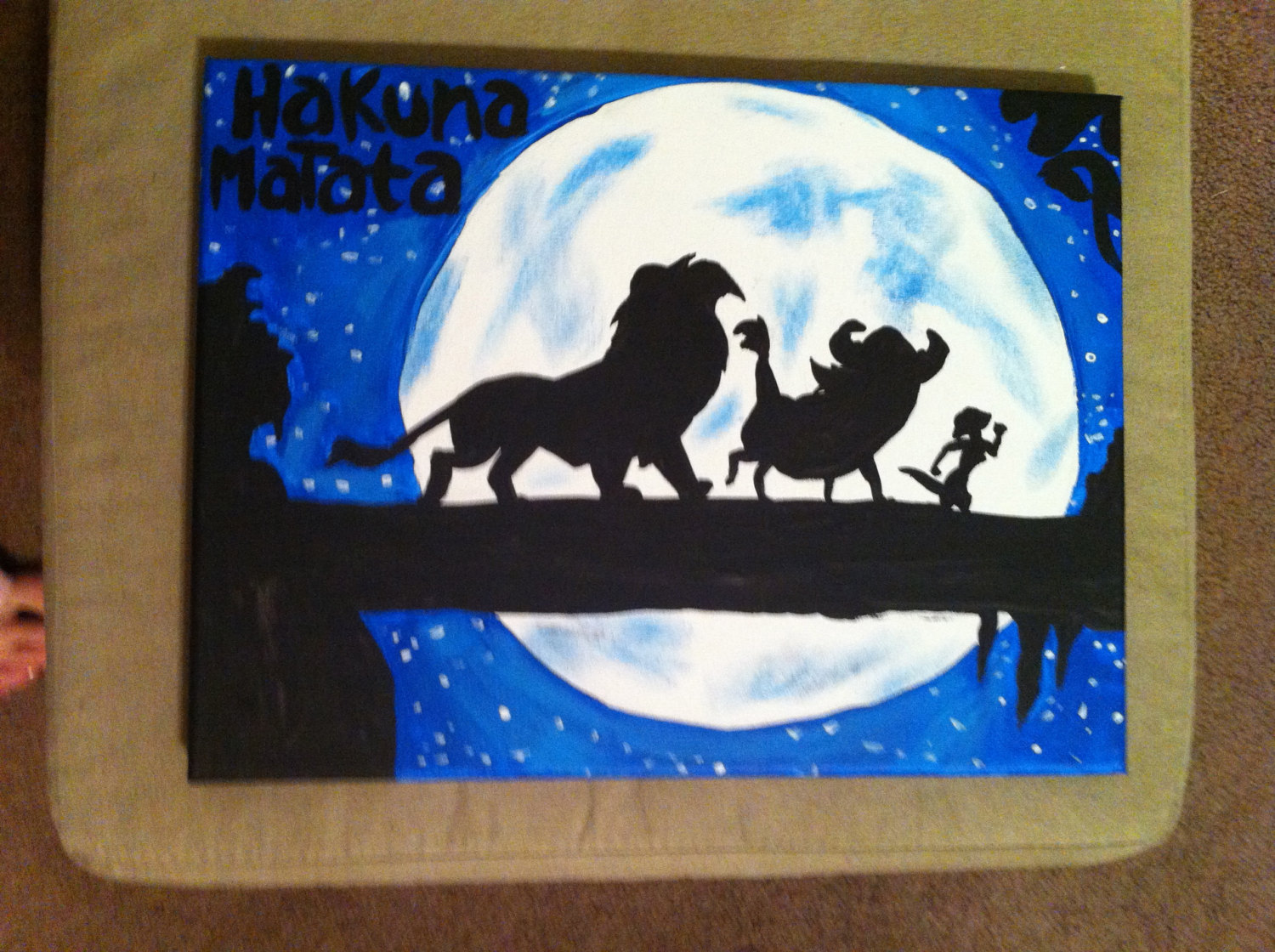 1500x1120 Disney's The Lion King Inspired 9x12 Canvas Painting - Lion King Canvas Painting