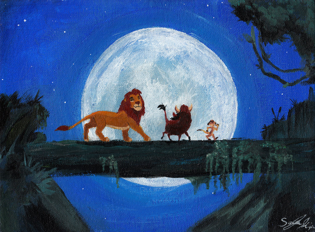 1024x754 The Lion King - Lion King Painting