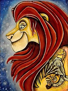 224x300 Unique Disney's Lion King - Lion King Simba Painting