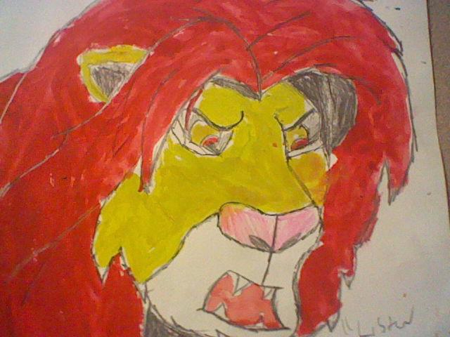 640x480 Lion King - Lion King Simba Painting