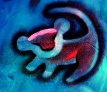 215x185 Inspiring Image Blue, Disney, Painting, Simba, Symbolism, The Lion - Lion King Simba Painting