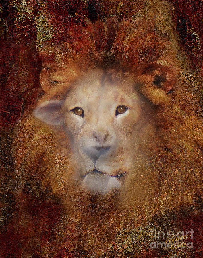 707x900 Lion Lamb Face Painting - Lion Lamb Painting