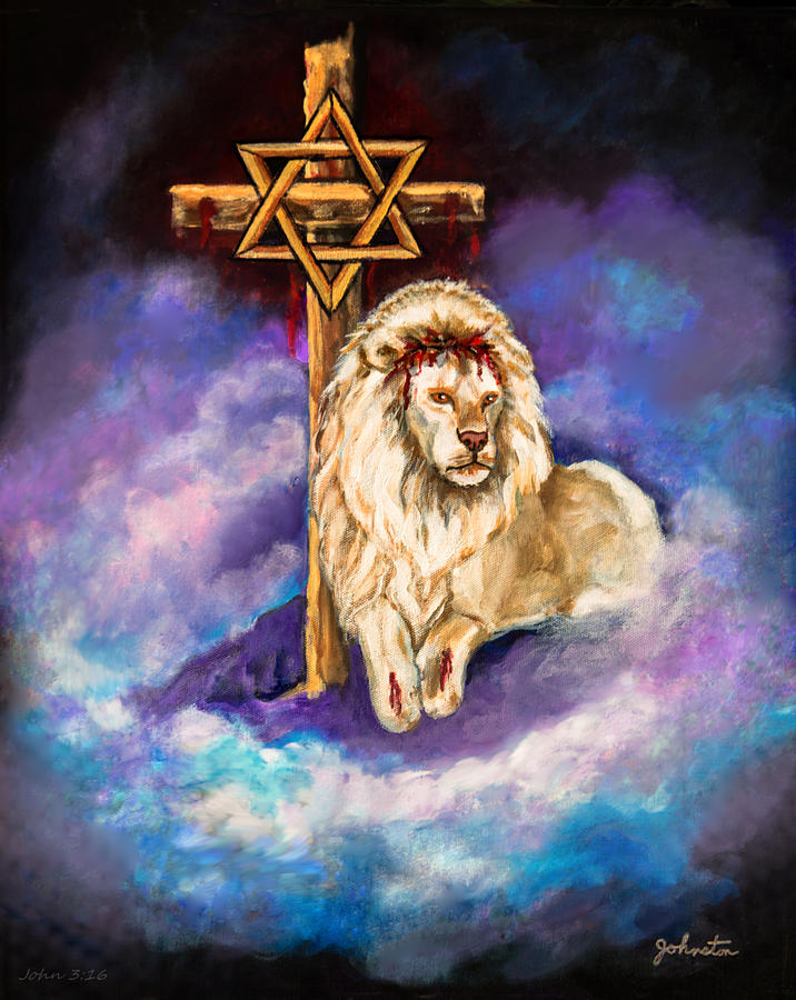 716x900 Lion Of Judah Original Painting Forsale Painting By Nadine Johnston - Lion Of Judah Painting