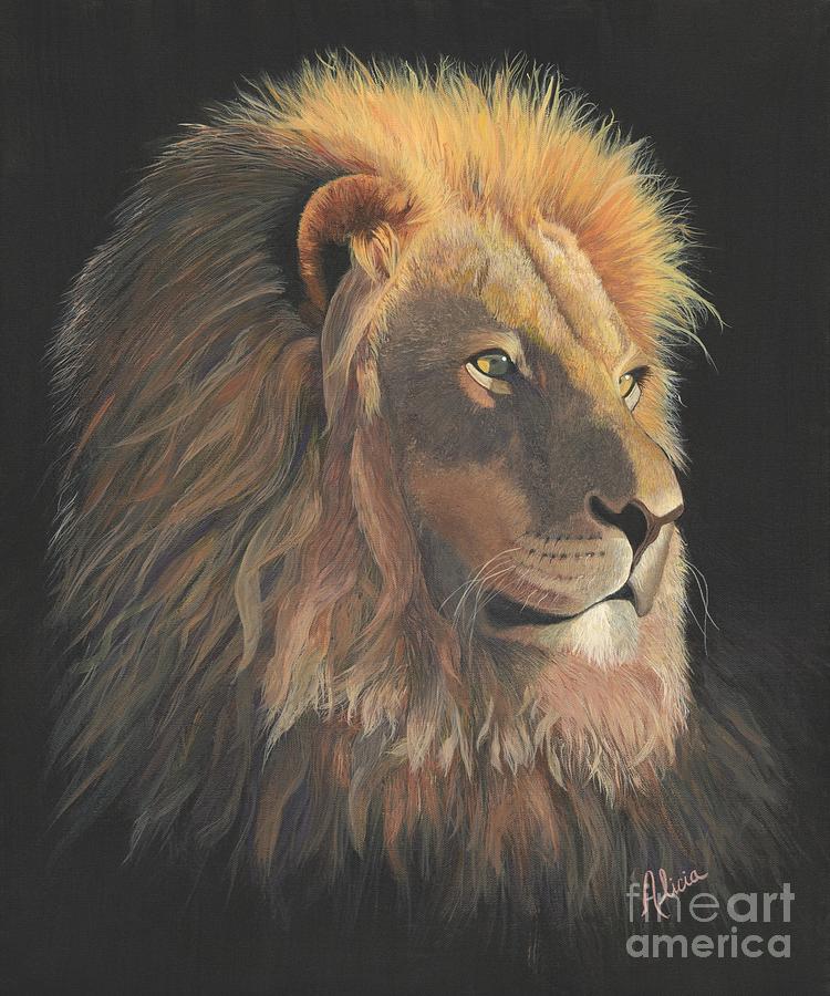 750x900 Lion Of Judah Painting By Alicia Fowler - Lion Of Judah Painting