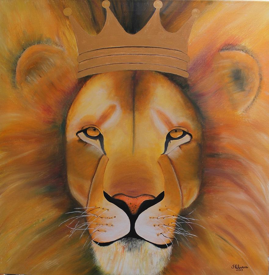 880x900 Lion Of Judah Painting By Fabiana Oliveira - Lion Of Judah Painting