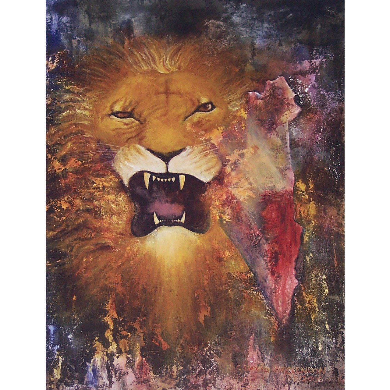 1280x1280 Lion Of Judah Poster - Lion Of Judah Painting