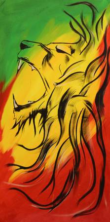 223x450 Stunning Lion Of Judah Painting Reproductions For Sale On Fine - Lion Of Judah Painting