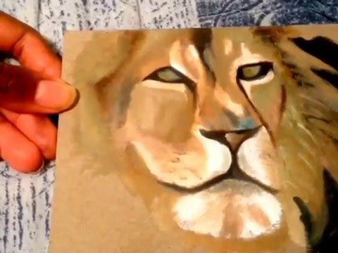 480x360 Lion Of The Tribe Of Judah Oil Speed Painting - Lion Of The Tribe Of Judah Painting