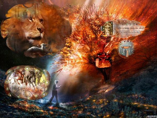 604x453 Love For His People Lion Of Judah - Lion Of The Tribe Of Judah Painting