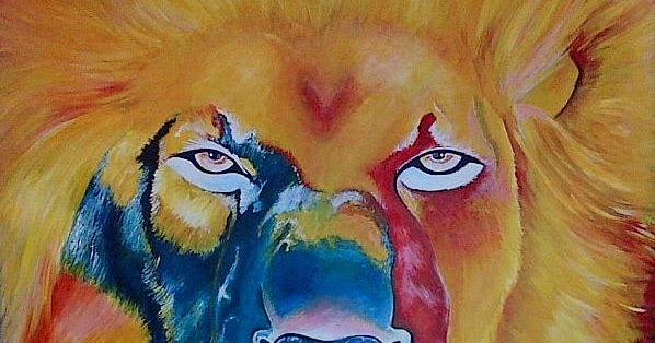 598x314 Reflections Of Creative Art - Lion Of The Tribe Of Judah Painting