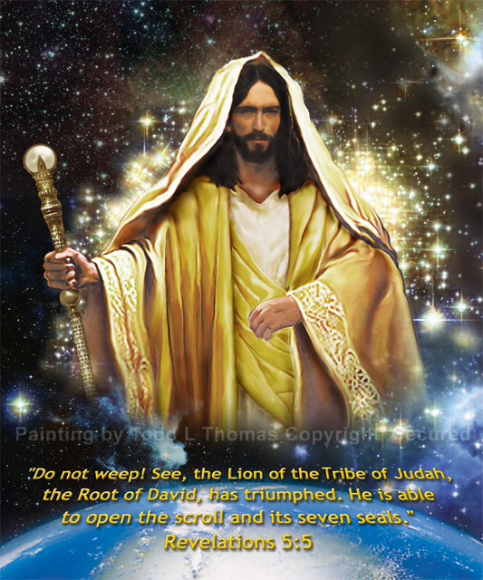 533x640 Todd L Thomas - Lion Of The Tribe Of Judah Painting