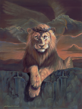 286x377 Inspirational Art Store - Lion Of The Tribe Of Judah Painting