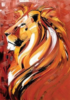 236x335 I Love This Lion Painting. It Would Make A Beautiful Tattoo Too. I - Lion Painting