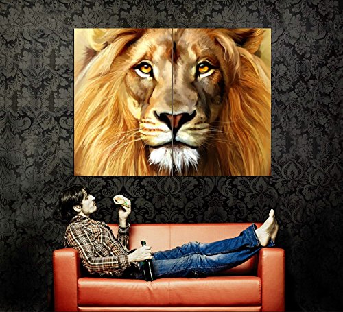 500x455 Xv2150 Beautiful Lion Painting Art Huge Giant Wall - Lion Painting