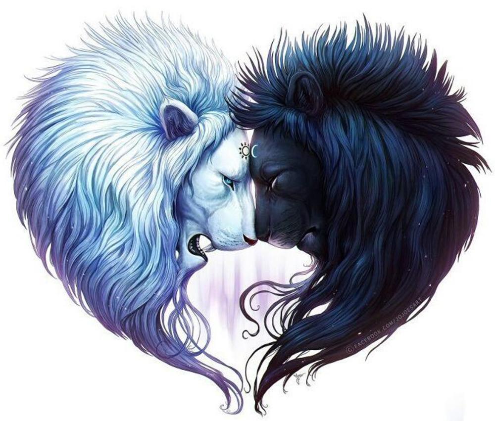 1000x851 Black And White Lion Square Diamond Painting Pretty Neat Creative - Lion Painting Black And White