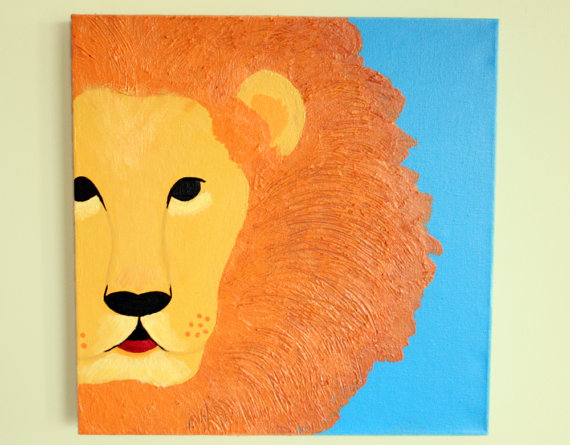 570x445 Roaring Lions! July 26th Painting Workshop - Lion Painting For Kids