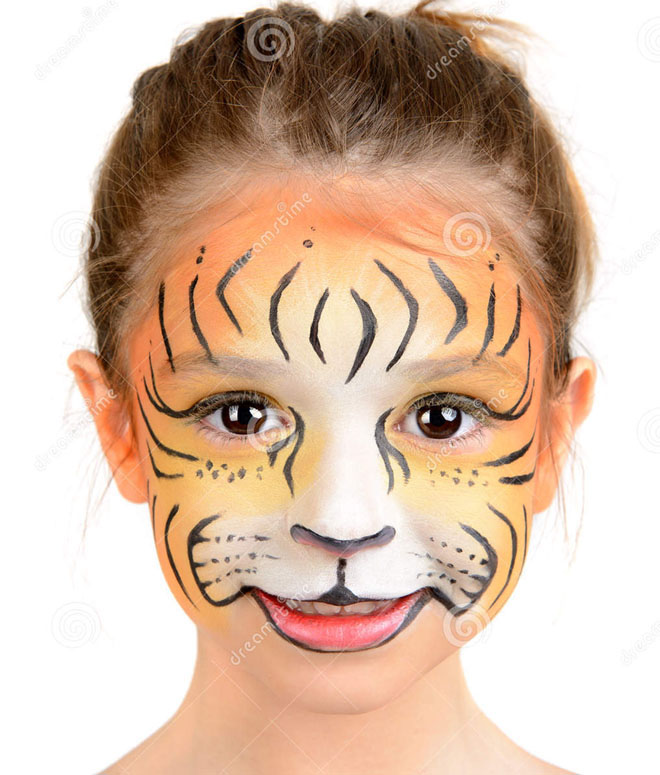 660x775 How To Paint A Lion Face For Halloween - Lion Painting For Kids
