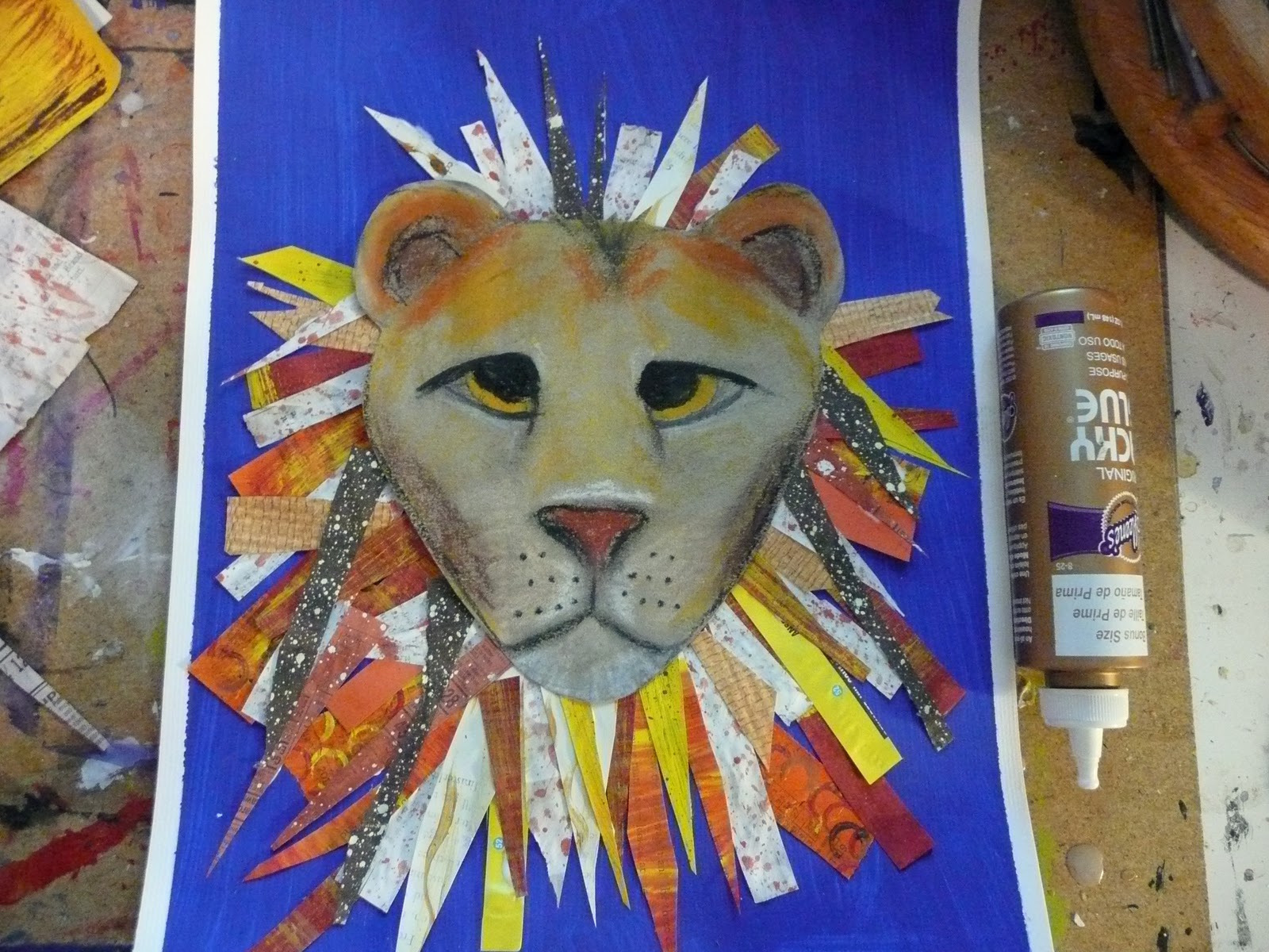 1600x1200 That Artist Woman March Lion Or Lamb Art Project - Lion Painting For Kids