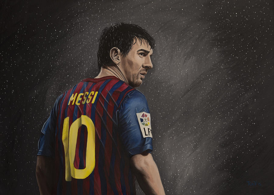 900x640 Lionel Messi - Lionel Messi Painting
