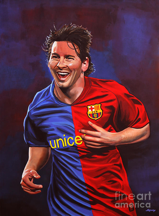 663x900 Lionel Messi Painting By Paul Meijering - Lionel Messi Painting