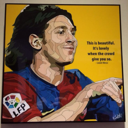 498x498 Lionel Messi Pop Art - Lionel Messi Painting