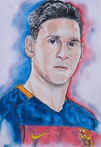 206x300 Lionel Messi Handmade Painting 29.7 X 42.0cm11.69 X 16.53 Inches - Lionel Messi Painting