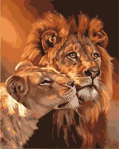 240x300 Lion And Lioness - Lioness Painting