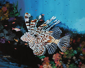 300x240 Lionfish Paintings Fine Art America - Lionfish Painting