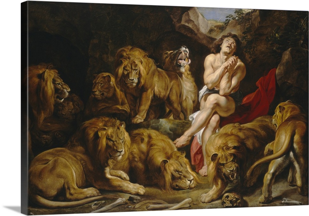 1000x698 Daniel In The Lions' Den, By Sir Peter Paul Rubens, 1614 1616 - Lions Den Painting